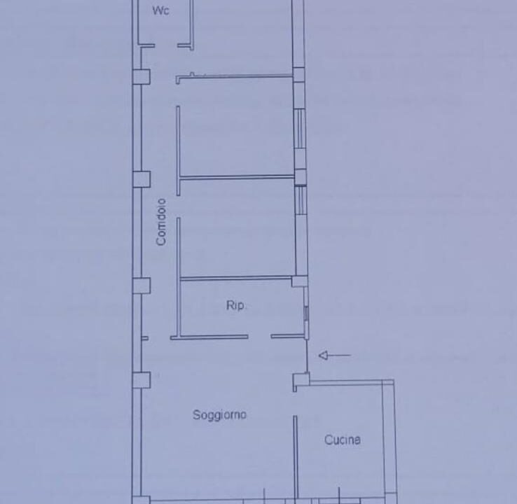 planimetria Via Acqubona quinto piano